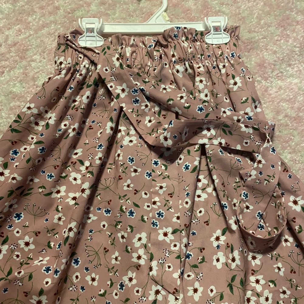 SHEIN floral skirt